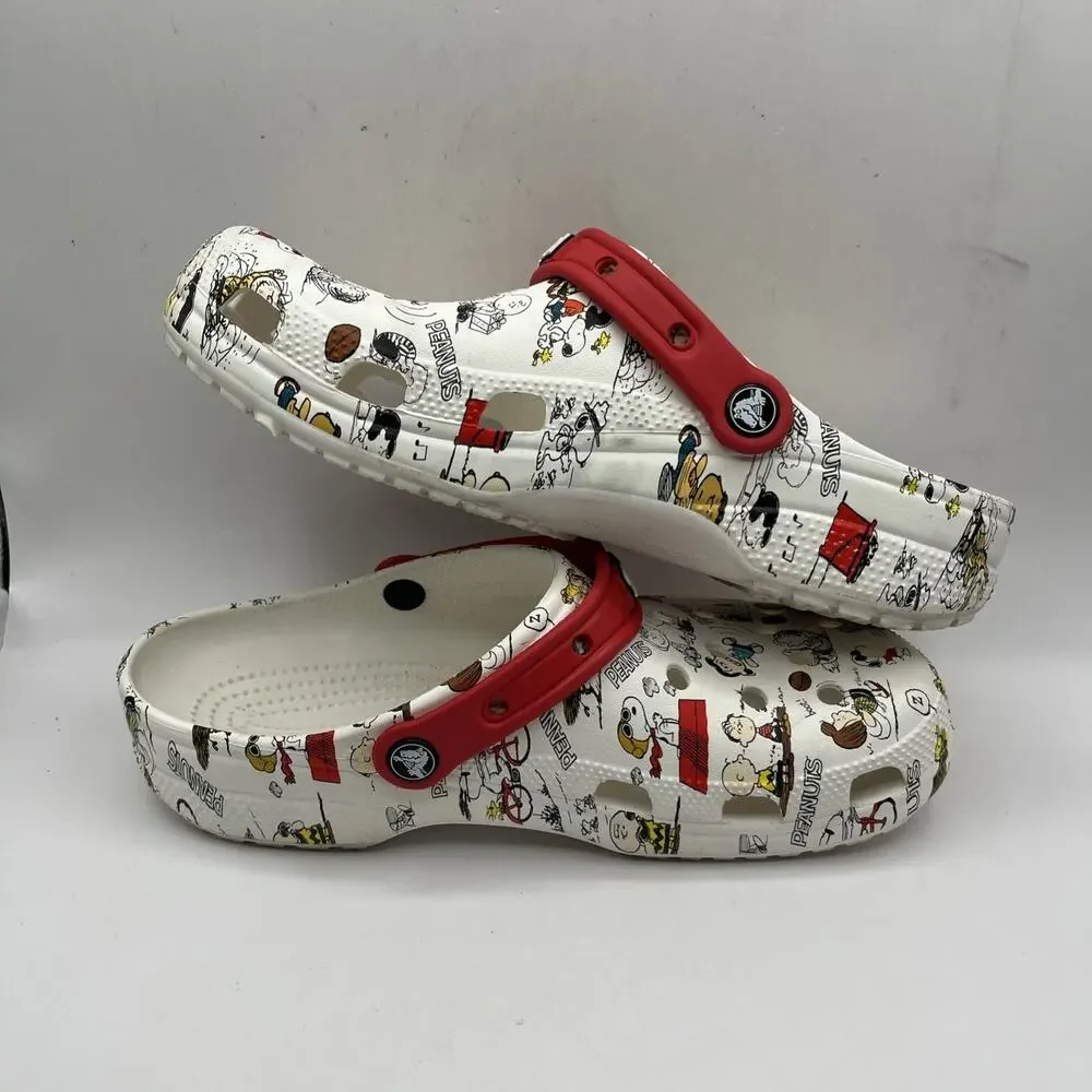 Peanuts x Crocs Snoopy Charlie Brown Clogs Limited Jibbitz Shoes M9 W11 Unisex